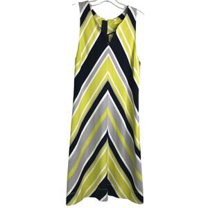 Banana Republic Dress Womens 6P Multi Color Milly Collection Sleeveless Striped